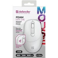 Мышь Defender Feam MM-296 (белый) - Превью изображения №2 — Интернет-магазин Time-Shop