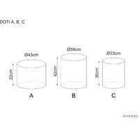 Пуфик Signal Doti B (Bluvel 03 светло-серый) - Превью изображения №4 — Интернет-магазин Time-Shop