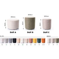 Пуфик Signal Doti B (Bluvel 03 светло-серый) - Превью изображения №8 — Интернет-магазин Time-Shop