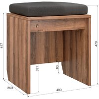 Банкетка Аквилон Чарли №8 (авелано) - Превью изображения №4 — Интернет-магазин Time-Shop