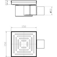 Трап/канал Lauter 2140062-L1MB 150x150 (черный матовый) - Превью изображения №9 — Интернет-магазин Time-Shop