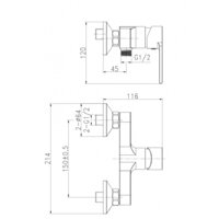 Смеситель Cersanit Brasko A63022 - Превью изображения №2 — Интернет-магазин Time-Shop