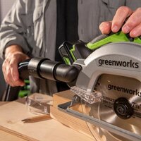 Дисковая (циркулярная) пила Greenworks GD24CS 1500907CUG (с 1-им АКБ) - Превью изображения №8 — Интернет-магазин Time-Shop