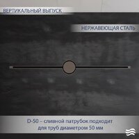 Трап/канал Lauter 210105GM 1500x15 (оружейная сталь) - Превью изображения №2 — Интернет-магазин Time-Shop