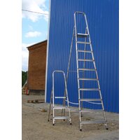 Лестница-стремянка Алюмет алюминиевая AM706 - Превью изображения №2 — Интернет-магазин Time-Shop