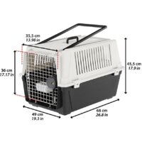 Переноска Ferplast Atlas 40 Professional 73011021 (черный/белый) - Превью изображения №5 — Интернет-магазин Time-Shop