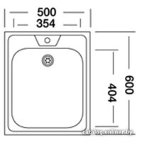 Кухонная мойка КромРус S 408 RUS - Превью изображения №2 — Интернет-магазин Time-Shop