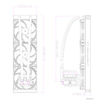 Система жидкостного охлаждения для процессора Thermalright Frozen Warframe 360 ARGB (черный) - Превью изображения №2 — Интернет-магазин Time-Shop