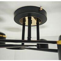 Припотолочная люстра Mirastyle Диод MH-3231/6 BK+FGD - Превью изображения №5 — Интернет-магазин Time-Shop