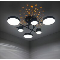 Припотолочная люстра Mirastyle Диод MH-3231/6 BK+FGD - Превью изображения №8 — Интернет-магазин Time-Shop