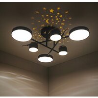 Припотолочная люстра Mirastyle Диод MH-3231/6 BK+FGD - Превью изображения №9 — Интернет-магазин Time-Shop