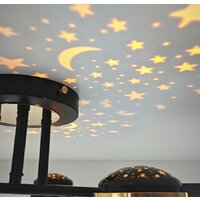 Припотолочная люстра Mirastyle Диод MH-3231/6 BK+FGD - Превью изображения №6 — Интернет-магазин Time-Shop