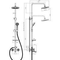 Душевая система  Rossinka Silvermix RS42-46 - Превью изображения №3 — Интернет-магазин Time-Shop