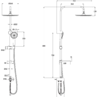 Душевая система  Lemark LM8809C - Превью изображения №2 — Интернет-магазин Time-Shop