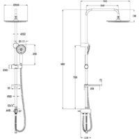 Душевая система  Lemark LM8809C - Превью изображения №2 — Интернет-магазин Time-Shop