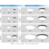 Светильник-тарелка Ambrella light FV5540 WH (белый) - Превью изображения №8 — Интернет-магазин Time-Shop