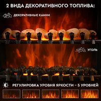 Электрокамин Planta PFP-FS400 (черный) - Превью изображения №3 — Интернет-магазин Time-Shop