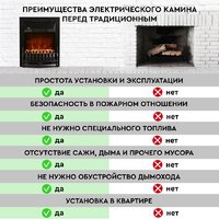 Электрокамин Planta PFP-FS400 (черный) - Превью изображения №11 — Интернет-магазин Time-Shop