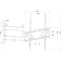 Кронштейн для телевизора MasterKron UPA52-463 - Превью изображения №2 — Интернет-магазин Time-Shop