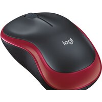 Мышь Logitech M186 (черный/красный) - Превью изображения №3 — Интернет-магазин Time-Shop