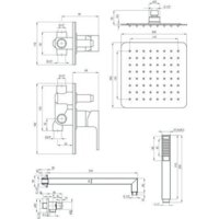 Душевая система  Deante Savory NAC_09SP - Превью изображения №2 — Интернет-магазин Time-Shop