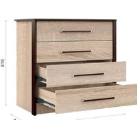 Комод Империал Эшли 80 (венге/дуб сонома) - Превью изображения №2 — Интернет-магазин Time-Shop