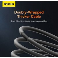 Кабель Baseus CoolPlay Series USB Type-A - Lightning (1 м, черный) - Превью изображения №14 — Интернет-магазин Time-Shop
