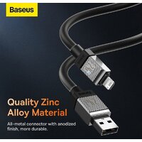 Кабель Baseus CoolPlay Series USB Type-A - Lightning (1 м, черный) - Превью изображения №16 — Интернет-магазин Time-Shop