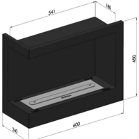 Биокамин SimpleFire Corner 600 L - Превью изображения №6 — Интернет-магазин Time-Shop