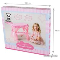 Кроватка для кукол Leader Toys Diamond Princes c царским балдахином 71219 (белый) - Превью изображения №9 — Интернет-магазин Time-Shop