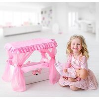 Кроватка для кукол Leader Toys Diamond Princes c царским балдахином 71219 (белый) - Превью изображения №7 — Интернет-магазин Time-Shop