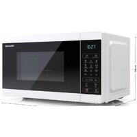 Микроволновая печь Sharp YC-MG02E-W - Превью изображения №2 — Интернет-магазин Time-Shop