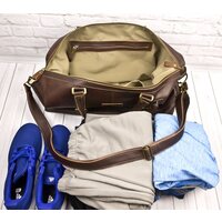 Дорожная сумка Carlo Gattini Sinfonica Campora 4019-04 (темно-коричневый) - Превью изображения №6 — Интернет-магазин Time-Shop