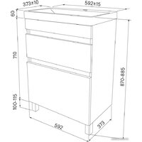  IDDIS Тумба под умывальник Zodiac ZOD6CBFi95 - Превью изображения №7 — Интернет-магазин Time-Shop