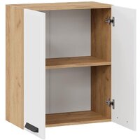 Шкаф навесной Трия Тиана 1В6 (дуб крафт золотой/белый супермат) - Превью изображения №2 — Интернет-магазин Time-Shop