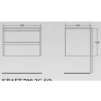  BelBagno Тумба под умывальник KRAFT-700-2C-SO-RT - Превью изображения №3 — Интернет-магазин Time-Shop