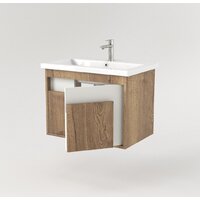  Дабер Тумба под умывальник 016 Cersanit Como 70 Т16.7C.0.21 (дуб галифакс/белый) - Превью изображения №3 — Интернет-магазин Time-Shop