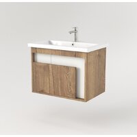  Дабер Тумба под умывальник 016 Cersanit Como 70 Т16.7C.0.21 (дуб галифакс/белый) - Превью изображения №2 — Интернет-магазин Time-Shop