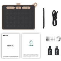 Графический планшет Parblo Ninos M (розовый) - Превью изображения №11 — Интернет-магазин Time-Shop