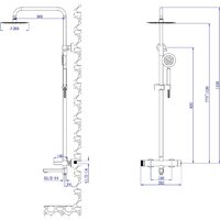 Душевая система  AV Engineering AVBON16-BW0 - Превью изображения №2 — Интернет-магазин Time-Shop