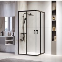 RGW PA-39B 03083988-14 80x80 (черный/прозрачное стекло)