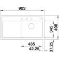 Кухонная мойка Blanco Zenar 5 S-F 523874 (серый камень) - Превью изображения №3 — Интернет-магазин Time-Shop