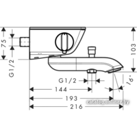Смеситель Hansgrohe Ecostat Select 13141400 - Превью изображения №2 — Интернет-магазин Time-Shop