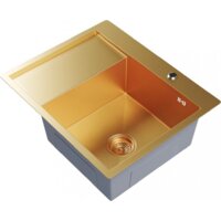 Кухонная мойка Mixline Pro 552927 (золото, с сифоном) - Превью изображения №2 — Интернет-магазин Time-Shop