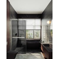 Душевая стенка MaybahGlass 195x89 MGD-735-5у (графитовое стекло/хром матовый) - Превью изображения №6 — Интернет-магазин Time-Shop