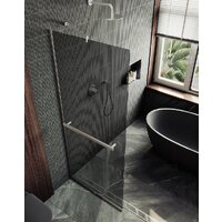 Душевая стенка MaybahGlass 195x89 MGD-735-5у (графитовое стекло/хром матовый) - Превью изображения №7 — Интернет-магазин Time-Shop