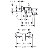 Смеситель Hansgrohe Logis 71600000 - Превью изображения №2 — Интернет-магазин Time-Shop