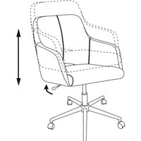 Офисное кресло Бюрократ CH-380SL (янтарный Italia 9) - Превью изображения №6 — Интернет-магазин Time-Shop