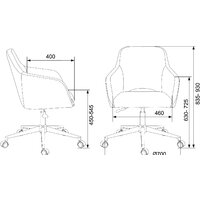 Офисное кресло Бюрократ CH-380SL (янтарный Italia 9) - Превью изображения №5 — Интернет-магазин Time-Shop