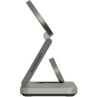 Беспроводное зарядное Magssory Yoga 3 в 1 Charging Station для Samsung Qi2 WCH017t (титан) - Превью изображения №4 — Интернет-магазин Time-Shop
